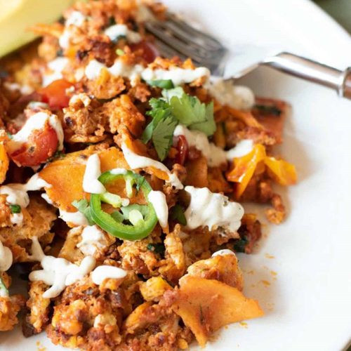 Migas with Chorizo