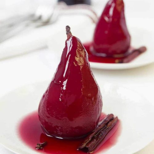 Poached Pedro Sherry Pears