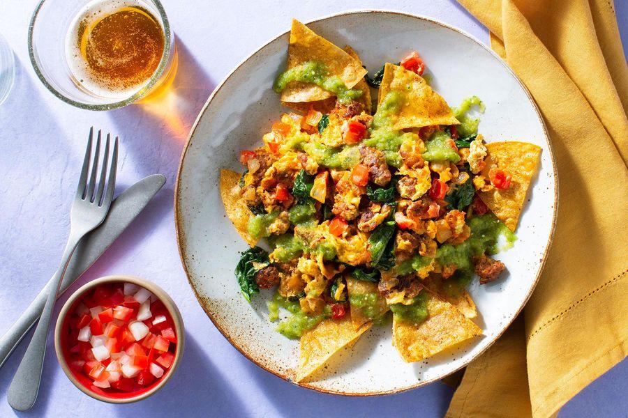 Migas with Chorizo