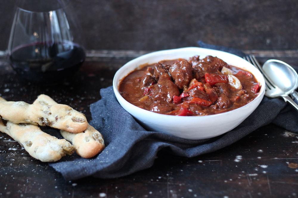 Smoky Lamb and Pepper Stew